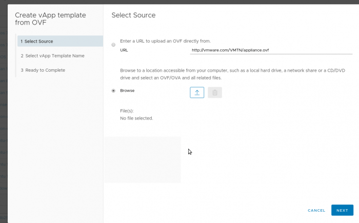 Screen – Select source