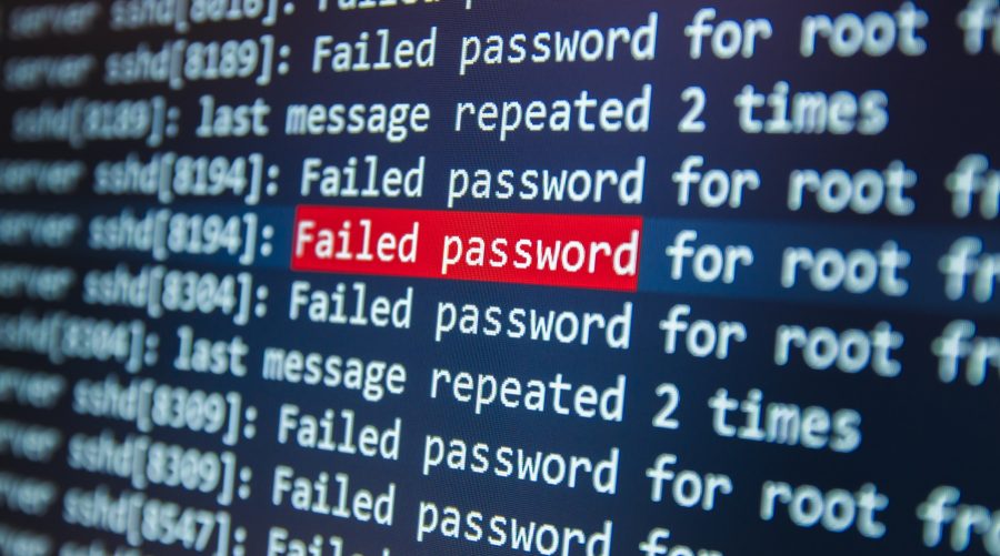 Failed password